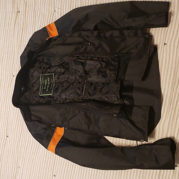 Women's Daniel Donovan muli- weather nylon motorcycle jacket size Small.  Black - Picture 5 of 8